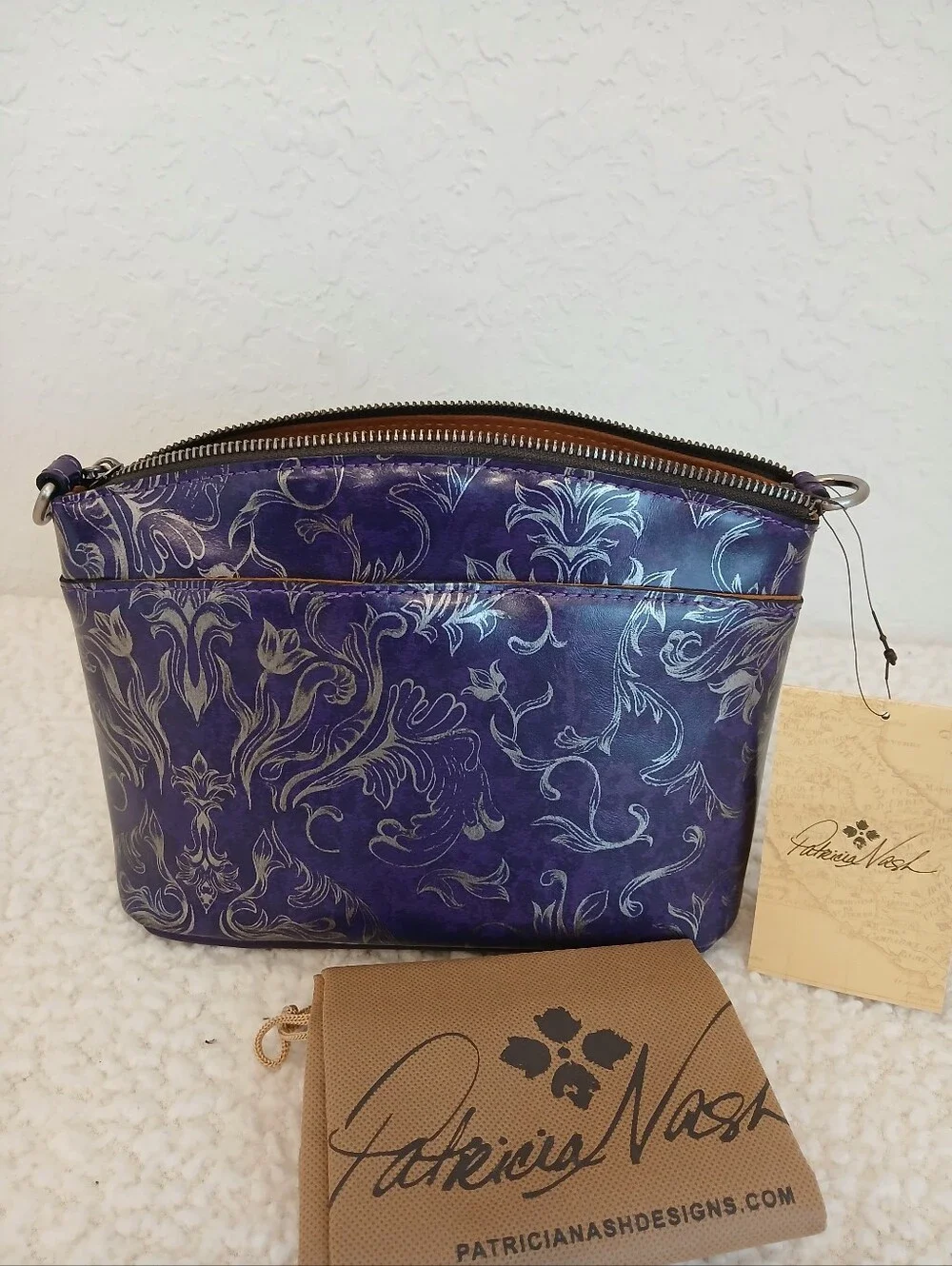 Patricia Nash Acai Western Wallpaper Marcie Crossbody NWT